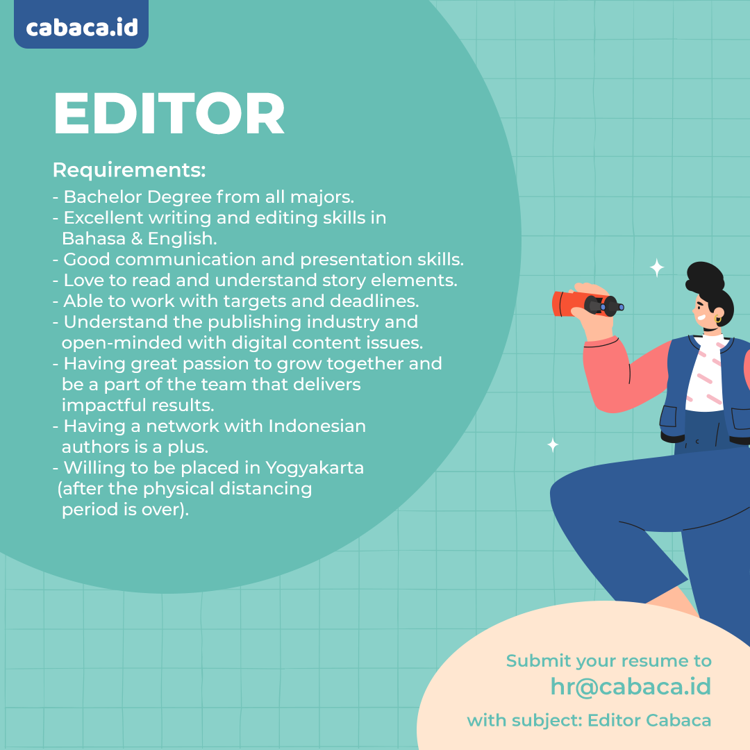Lowongan Kerja Editor dan Graphic Designer di Cabaca