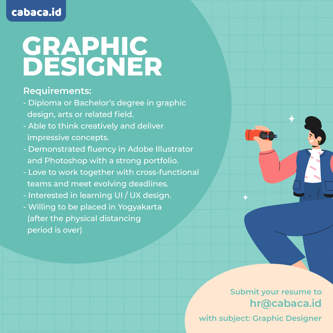 Lowongan Kerja Editor dan Graphic Designer di Cabaca